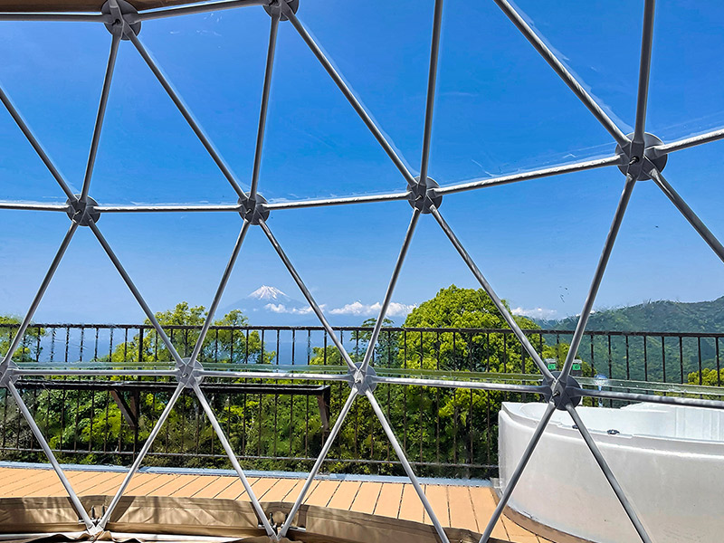 ペット同伴ドームテント